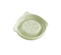 Plaque de râpe for gingembre, ail, oignon, fromage, citron, broyeur à main, presse-ail Portable en porcelaine, outil cuisine, 2 pièces Pour Gingembre(Green)