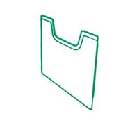 Plaque de recouvrement A4 vertical - Vert bouteille
