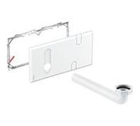 plaque de recouvrement Geberit 116426111 blanc , pour mitigeur lavabo avec mitigeur lavabo fonction UP, piège à odeurs UP, plastique