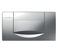 Plaque de recouvrement Geberit 200 F avec déclenchement depuis l'avant chromé