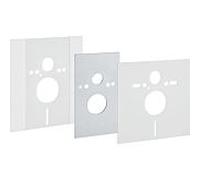 plaque de recouvrement Geberit avec Geberit d'insonorisation 115396001 pour élément Duofix pour mur WC réglable en hauteur