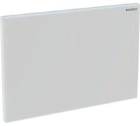 Plaque de recouvrement Geberit pour chasse d'eau hygiénique, blanche, 1 pièce.