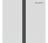Geberit type 40 plaque de recouvrement pour commande d'urinoir IR, angulaire, 246.121.JT.1, Couleur: blanc mat / revêtement facile à nettoyer