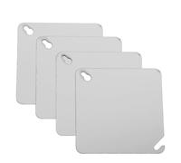 Plaque de Recouvrement Métallique 4 Pouces 4 Pièces | Finition Plate et Lisse, Trous de Montage Alignés, Résistance aux Intempéries, Usage Résidentiel
