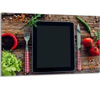 Plaque de recouvrement pour cuisinière 80x52cm en 1 partie Couverture de plaque vitrocéramique Protection contre les éclaboussures, cuisine bois