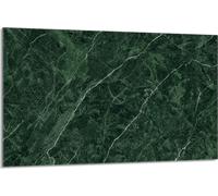 Plaque de recouvrement pour cuisinière 80x52cm en 1 partie Couverture de plaque vitrocéramique Protection contre les éclaboussures, Marbre vert