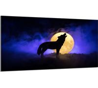 Plaque de recouvrement pour cuisinière 90x52 Vitrocéramiquefeld Couverture anti-éclaboussures Plaque en verre Deko Planche à découper, Wolf Violett