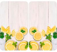 Plaque de recouvrement universelle pour cuisinière Citrons, lot de 2