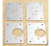 Plaque De Réparation De Charnière En Acier Inoxydable, Pour Armoire, Tiroir, Fenêtre, Table, Charnière De Porte, Kit D'outils