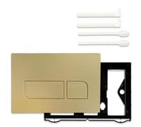 Plaque de rinçage en plastique ABS compatible avec Geberit UP300 UP320 | Compatible Sigma01, technologie à 2 quantités, ABS noir, réglage sans outil, accessoires inclus