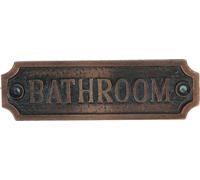 Plaque de salle de bain en fonte, plaque de salle de bain, plaque de toilette