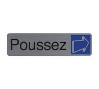 Plaque de signalisation 'Poussez'