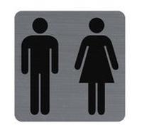 Plaque de signalisation 'Toilettes Dame/Homme'