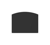 - Plaque De Sol Demi-Ronde Noire L100 H80
