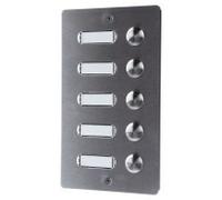Plaque de sol V2A 505 - Sonnette en saillie avec plaque nominative ETA 505 V2A AP | Grothe | ETA 505 V2A AP | 55505 | Bouton d'appel