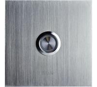 M-E Modern Electronics Plaque de sonnette simple 41012 argent 8-24 V AC/DC 1 A