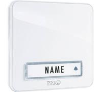Plaque de sonnette simple m-e modern-electronics KTA-1 W blanc 12 V/1 A
