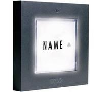 Plaque de sonnette simple m-e modern-electronics KTB-1 A anthracite 12 V/1 A