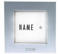 Plaque de sonnette simple m-e modern-electronics KTB-1 S argent 12 V/1 A