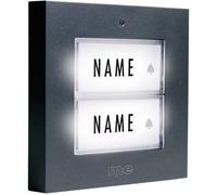 Plaque de sonnette x2 m-e modern-electronics KTB-2 A anthracite 12 V/1 A
