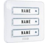 Plaque de sonnette x3 m-e modern-electronics KTA-3 W blanc 12 V/1 A