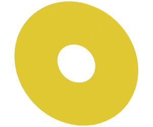 Plaque De Support D'Arrêt D'Urgence Siemens 75mm Jaune - 3SU19000BC310AA0 [2 Pièces]