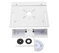 Plaque de support pour table de fraisage, en aluminium, système de levage C8, couleur argent
