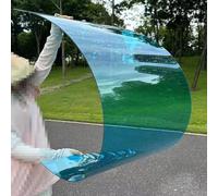 Plaque de toiture en polycarbonate transparent, durable et léger - Panneau en plastique résistant aux UV pour serres, ombrage de terrasse extérieure, facile à découper et à installer, protec