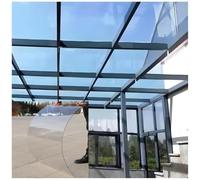 Plaque de Toiture en Polycarbonate Transparente Résistante Aux UV | Panneaux D'éclairage Diurne, Aux Intempéries Isolation, Pour Véranda, Terrasse, Abri de Jardin(0.80m x 2.0m)