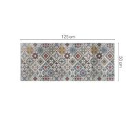 Plaque De Verre Vitre Résistante À La Chaleur Motif Mosaïque Gris Avec Ornements