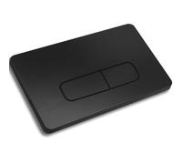 Plaque Déclenchement Mat pour Geberit Sigma,UP300,UP320 Noir Cercle Noir | Commande Bouton de Chasse D'eau,Accessoire pour Réservoir de WC,Fonction Double Chasse