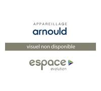 Plaque décor - ARNOULD - Espace Evolution - Jaune - 3 postes - Gamme Espace Evolution