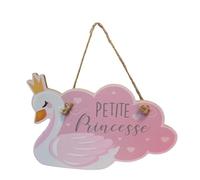 Plaque Décorative à suspendre en Bois pour Chambre d' Enfant (petite princesse)