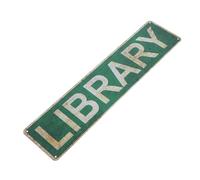 Plaque Décorative en Étain Vintage Vert pour Amoureux des Livres | Art Mural Littéraire, Panneau Rétro en Tinplate, Installation Facile, Imperméable, pour Bibliothèque, Café, Classe