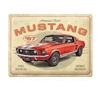 Plaque décorative en métal Ford Mustang GT 1967