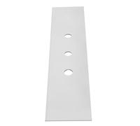 Plaque décorative Gessi à 3 trous pour Secur Box, montage sur banc carrelé, 01663279, Couleur: Blanc CN