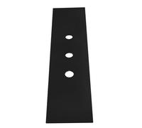 Plaque décorative Gessi à 3 trous pour Secur Box, montage sur banc carrelé, 01663299, Couleur: Noir XL