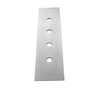 Plaque décorative Gessi à 4 trous pour Secur Box, montage sur banc carrelé, 01664147, Couleur: Chrome brossé