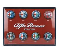 Plaque décorative métallique ALFA ROMEO EVOLUTION - 40 x 30 cm