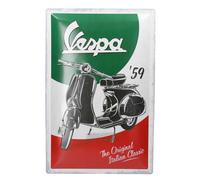 Plaque décorative métallique VESPA - 40 x 60 cm