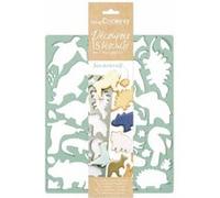 Plaque découpoirs à biscuits Animaux de la jungle Vert G