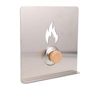 Plaque Déflectrice de Poêle à Bois Argentée en Acier Inoxydable | Protection la Perte de Chaleur, Surface Anti-huile et Résistante aux Taches, pour Camping et Poêles à Bois