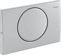 Plaque deGeberit Mambo Rinçage/Arrêt Acier inoxydable à visser, 1 pièce.