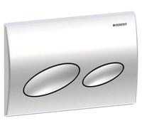 Plaque deKappa20, mécanisme de chasse d'eau à deux volumes, finition chrome haute brillance