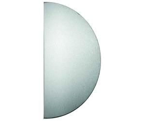 Plaque demi lune 300 x 150 mm adhésive inox 304 épaisseur 0,8 mm HERACLES 19-0620-9900