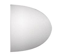 Plaque demi-lune adhésive 300x150x1 DUVAL BILCOCQ Alu argent - Chant adouci - 11-0102-1630