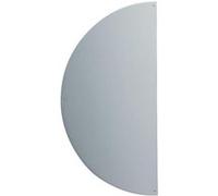 Plaque demi-lune adhésive 300x150x1 DUVAL BILCOCQ Alu argent - Chant adouci - 11-0102-1630