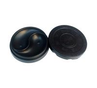 Plaque D'encre Traditionnelle Inkslab pour Débutants, 4 Pouces | Design Chinois Traditionnel Noir en Abs, Forme Yin Yang, avec Couvercle, Surface Intérieure Lisse, pour Calligraphie