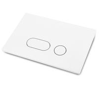 Plaque depour boîtier de chasse d'eau encastré - Pièce de rechange - Compatible avec les modèles UP300/320 - Double chasse d'eau - Acier inoxydable