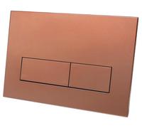 Plaque depour chasse d'eau à double chasse, compatible avec Geberit Sigma, dimensions 245 x 164 mm, finition bronze
